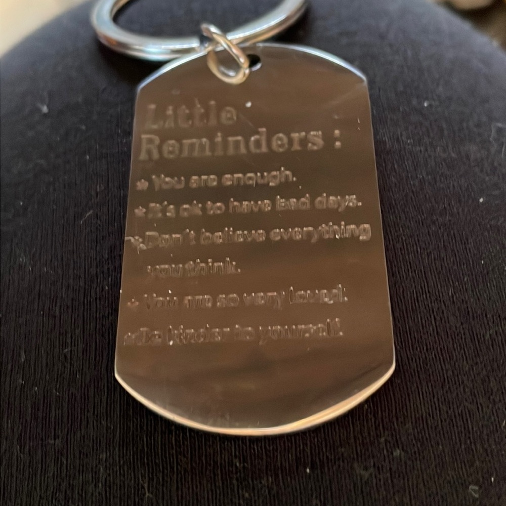 Little reminders keychain